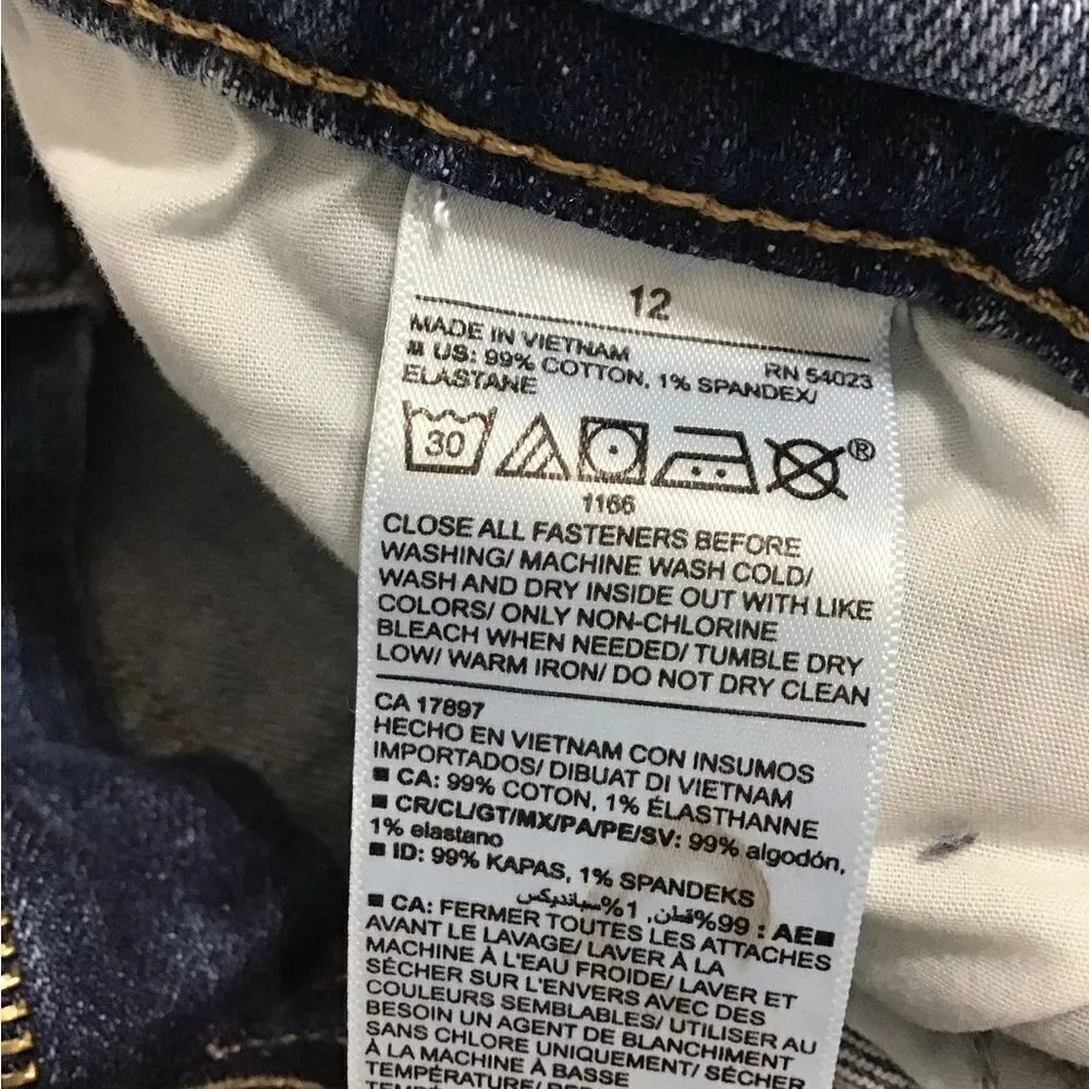 Old Navy Denim Mid Rise Boy Friend Jeans Size 12
